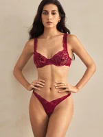 MYSTIQ Floral Lace Underwire Lingerie Set - Image 3