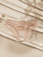 MYSTIQ Floral Lace Patchwork Bow Decor Low Waist Comfortable French/Italian Romantic Daily EasyComfort Chic Autumn Women Panties Lace Panty - Image 4